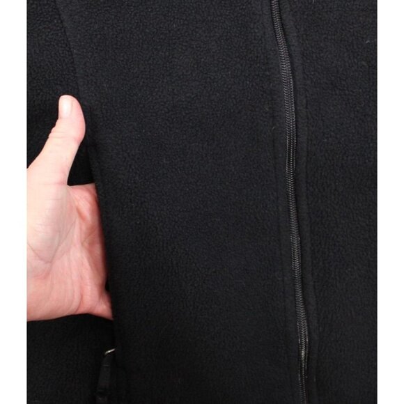L.L. Bean Womens Black Fleece Vest With Maine Dept. Of Inland Fisheries And Wild - Picture 6 of 9